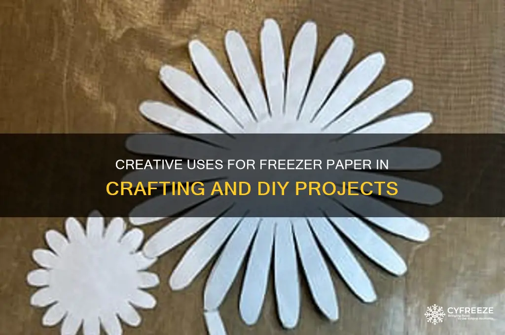 what is freezer paper used for in crafts