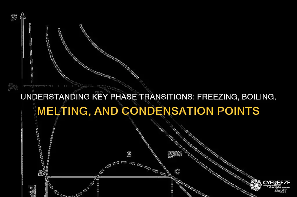 what is freezing point boiling point melting point condensation point