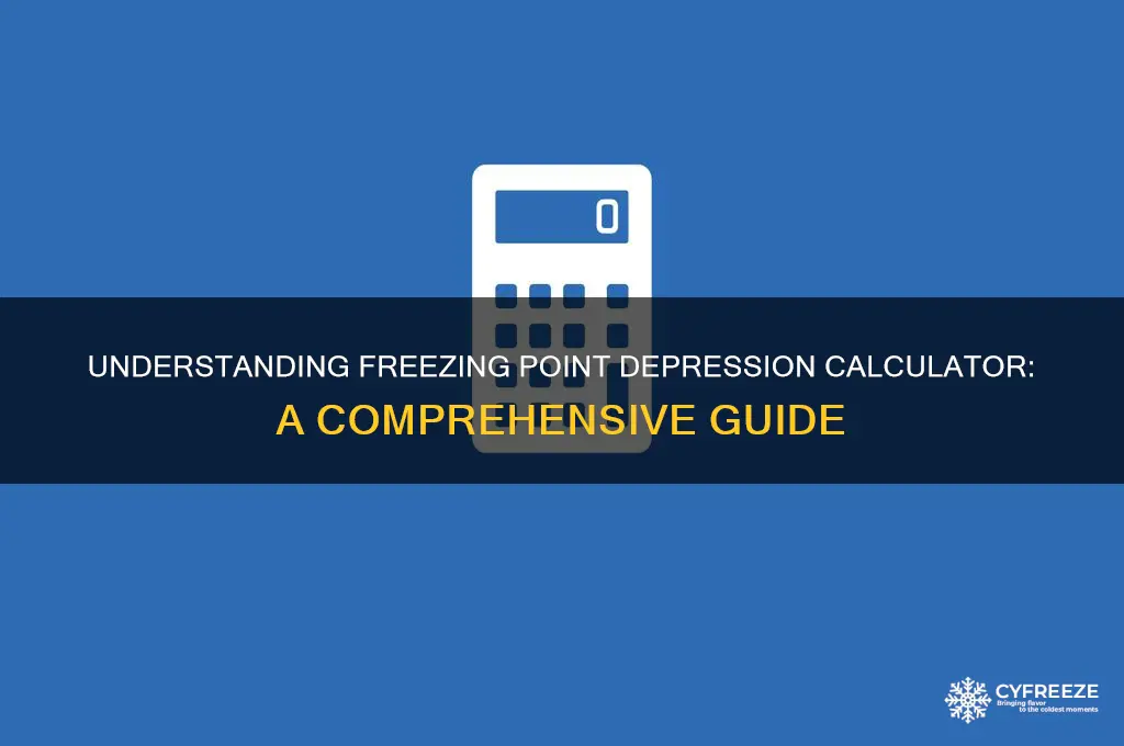 what is freezing point depression calculator