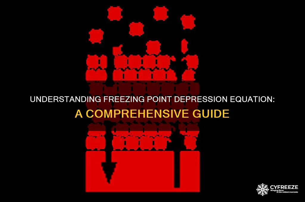 what is freezing point depression equation