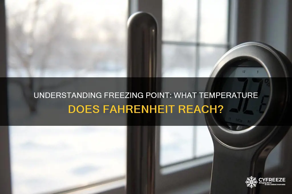 what is freezing point in degrees fahrenheit