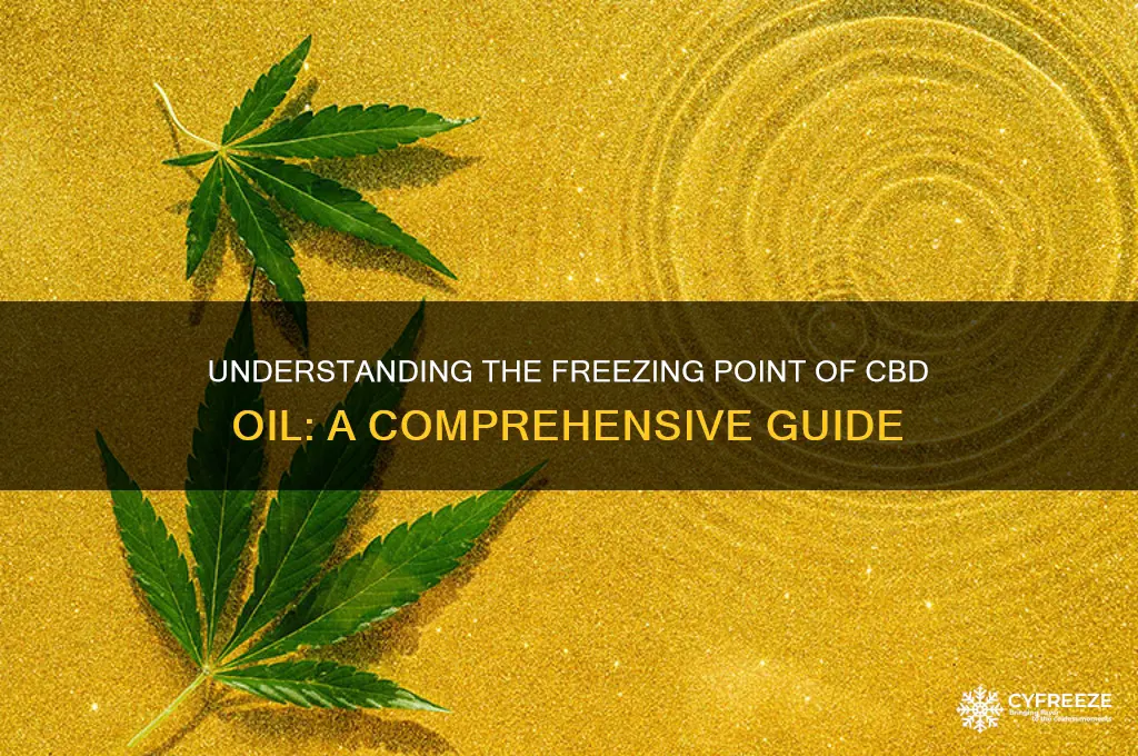 what is freezing point of cbd oil