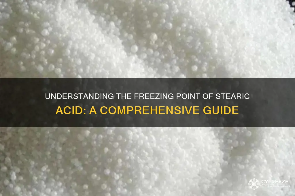 what is freezing point of stearic acid