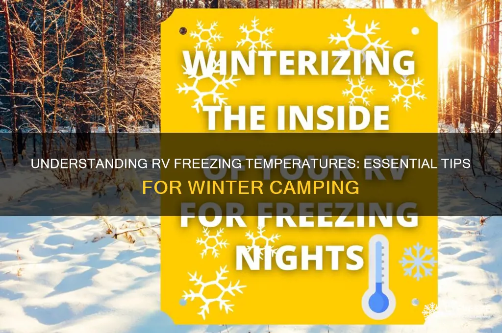 what is freezing temperature for rv