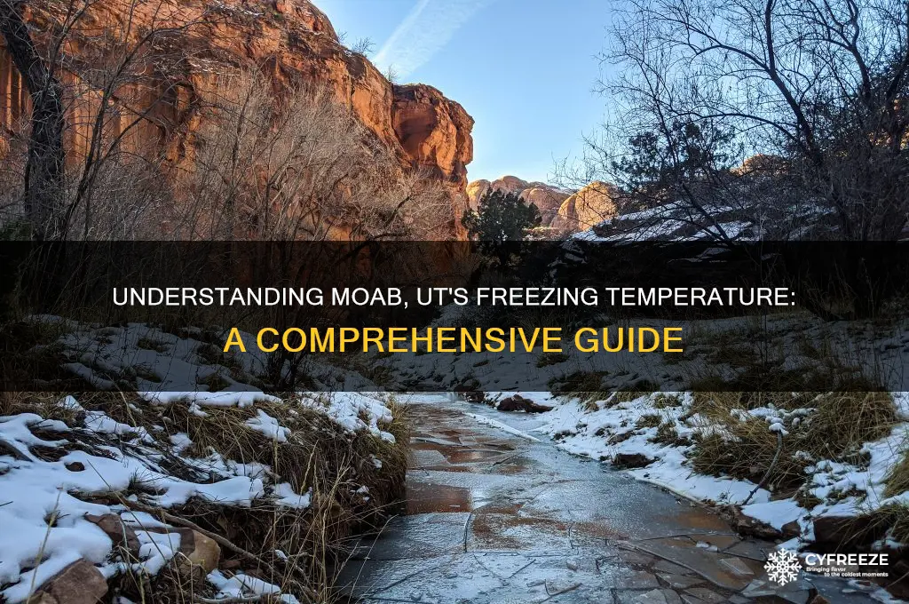 what is freezing temperature in moab ut