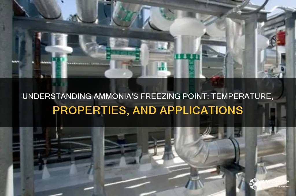 what is freezing temperature of ammonia
