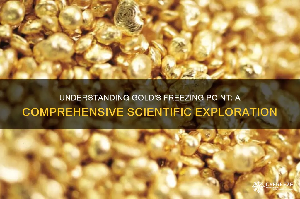 what is gold freezing point