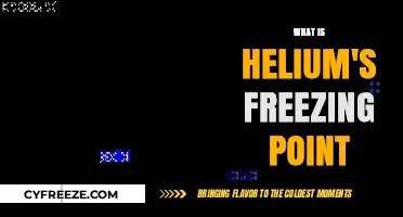 Helium's Freezing Point: Unveiling the Unique Properties of this Noble Gas
