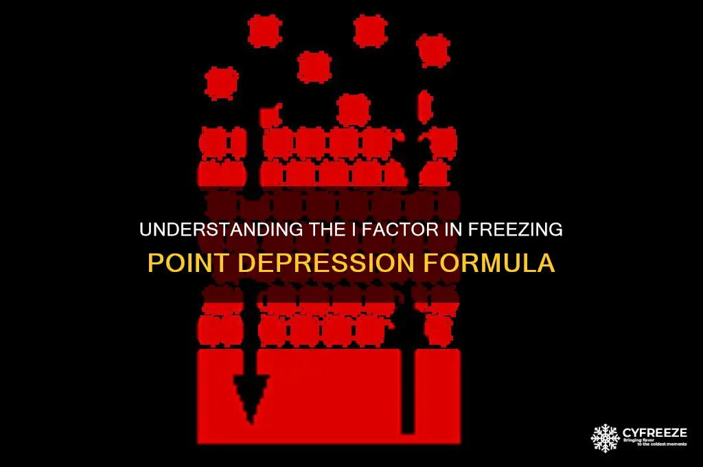 what is i factor in freezing point formula