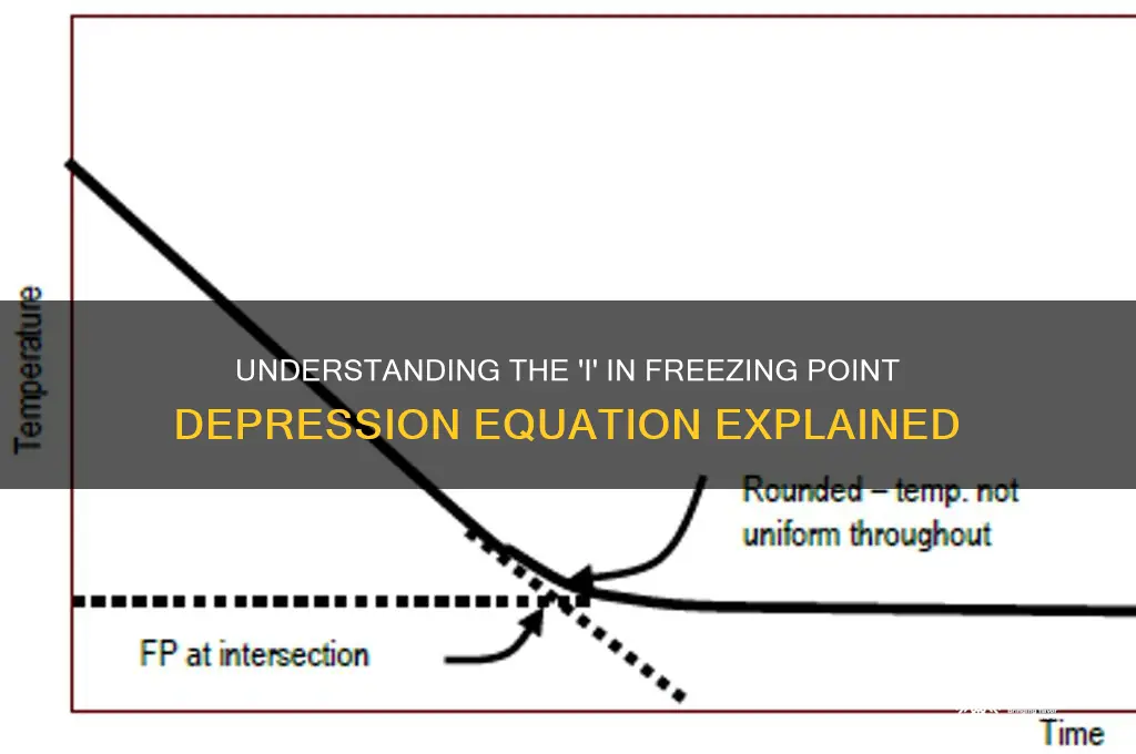 what is i in freezing point depression equation