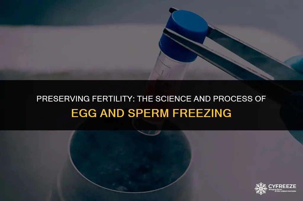 what is it called to freeze eggs or sperm