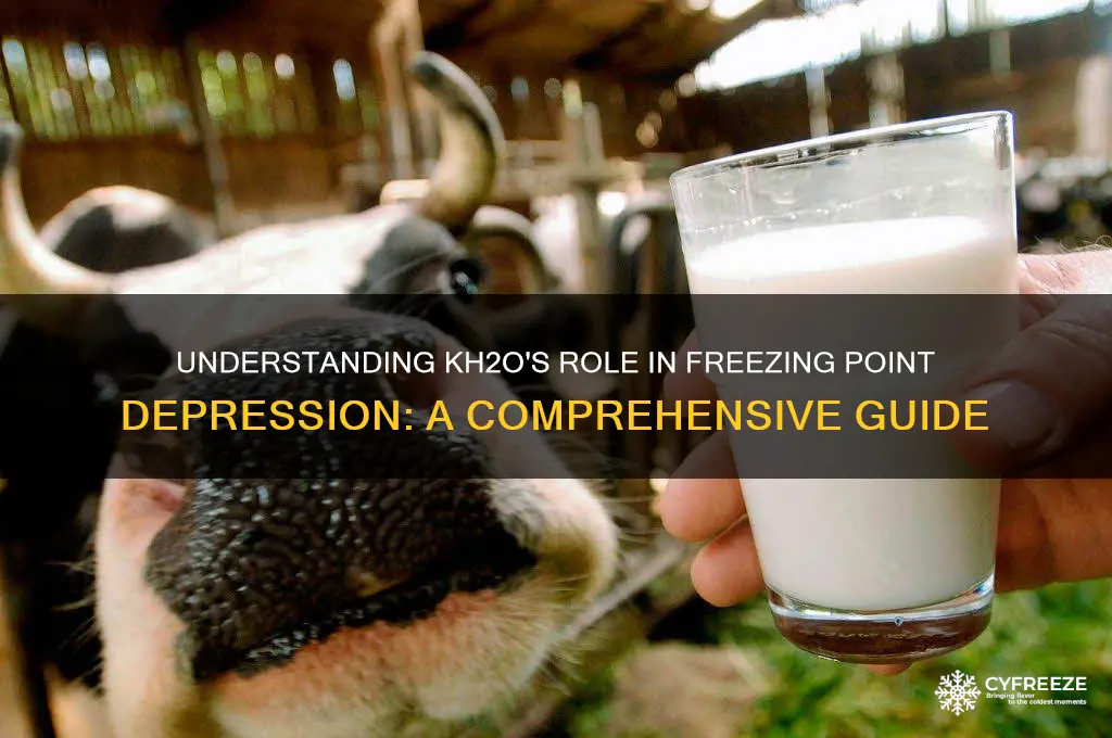 what is kh2o for freezing point depression