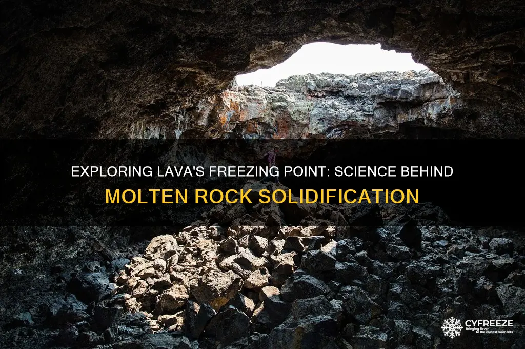 what is lavas freezing point