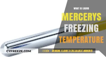 Liquid Mercury's Freezing Point: Unveiling the Chilling Temperature Threshold