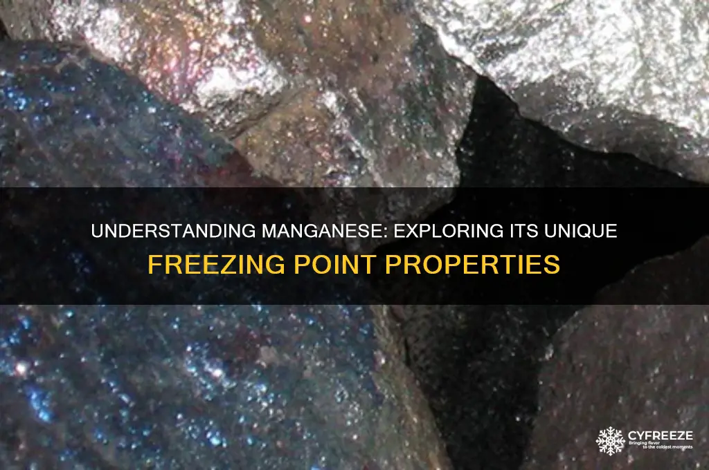 what is manganese freezing point