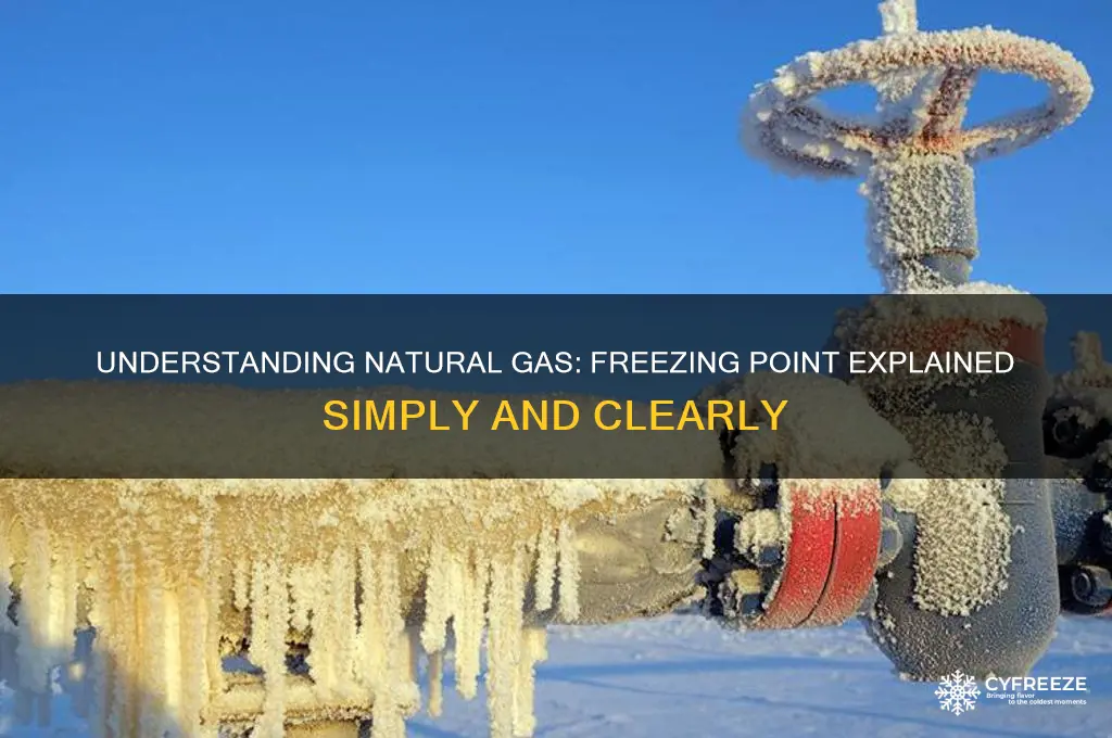 what is natural gas freezing point