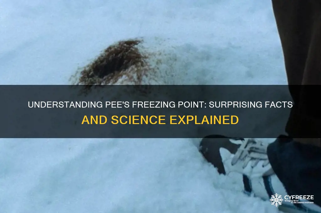 what is pees freezing point