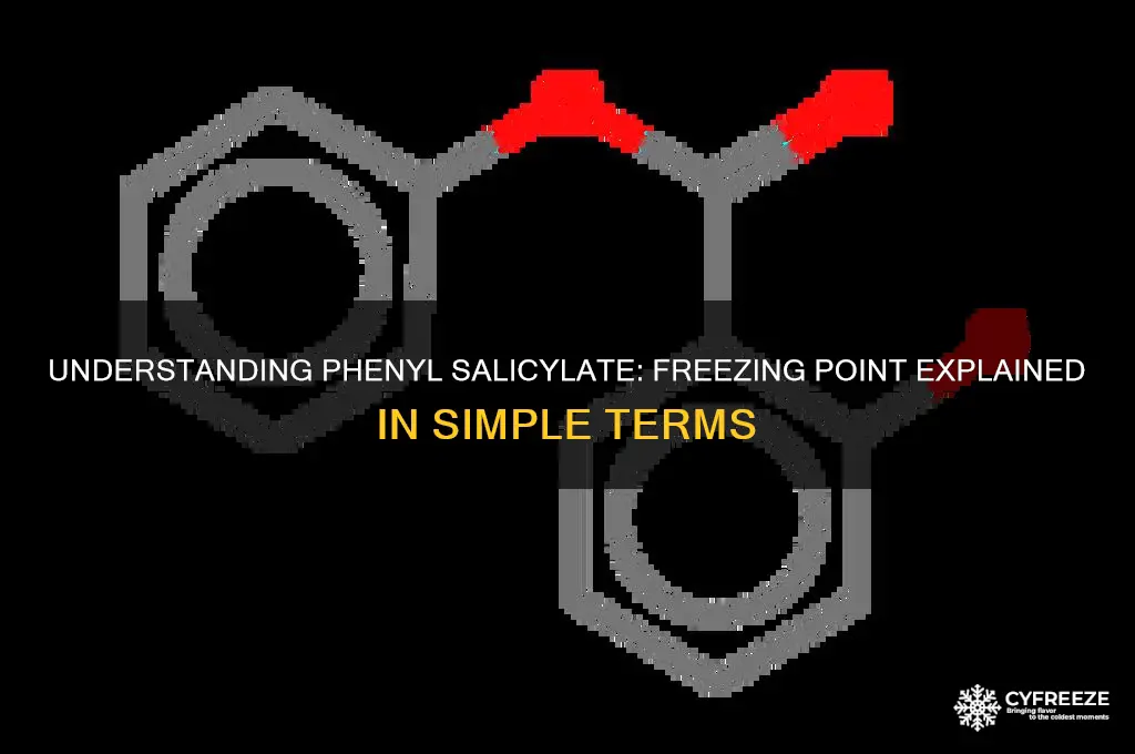 what is phenyl salicylate freezing point