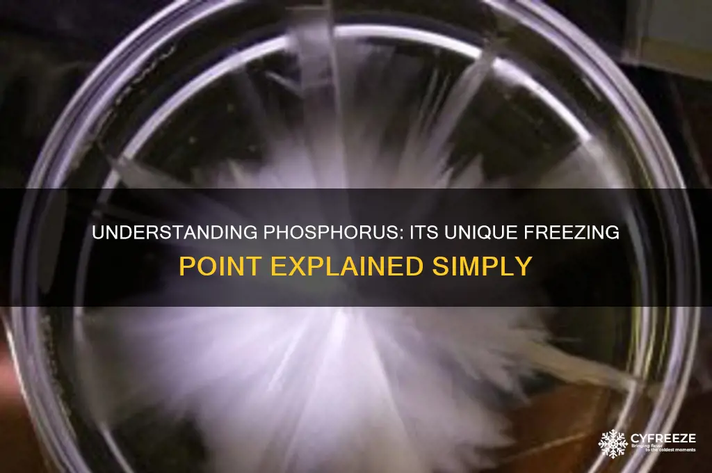 what is phosphorus freezing point