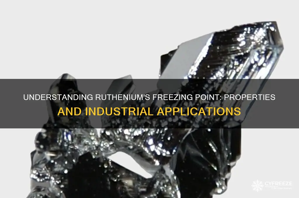 what is ruthenium freezing point