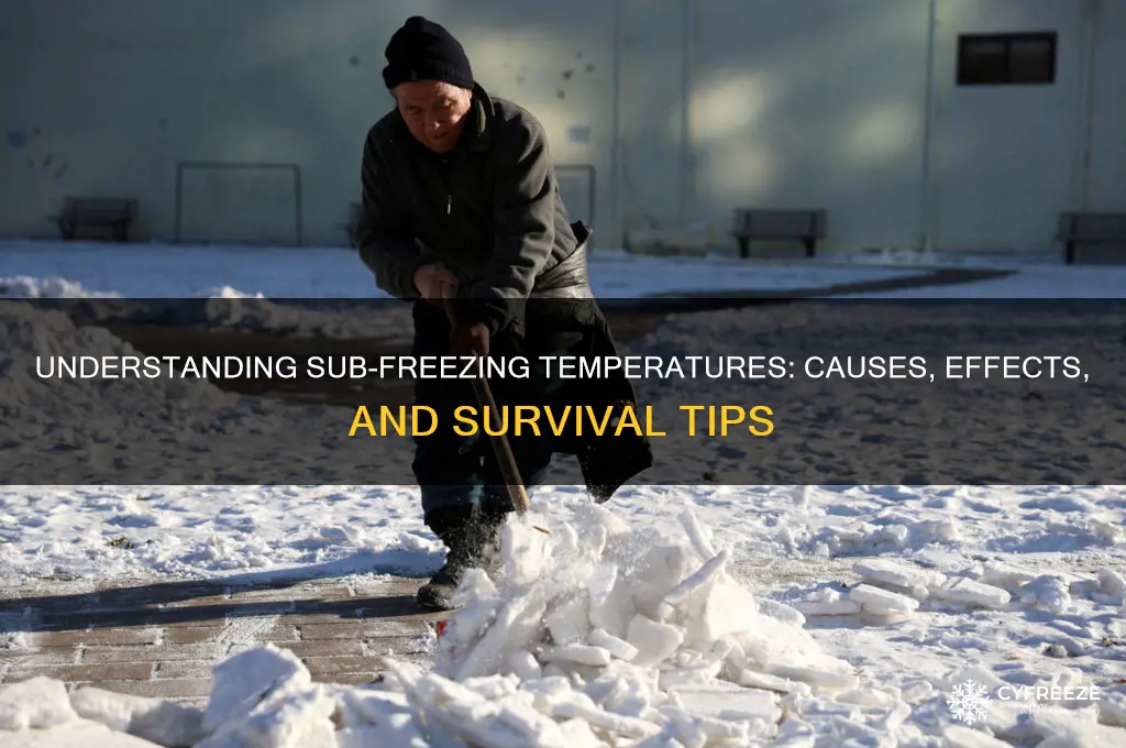 what is sub freezing temperature