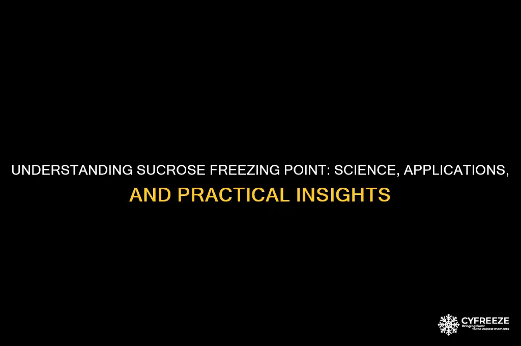 what is sucrose freezing point
