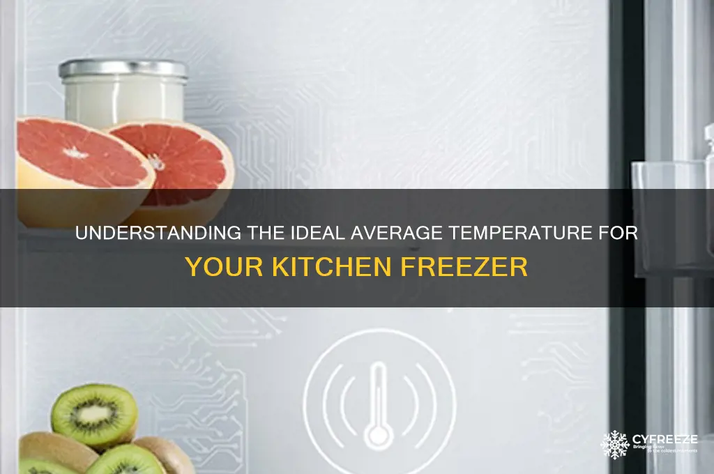 what is the average temperature of a kitchen freezer