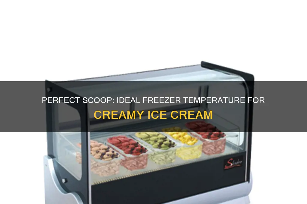 what is the best freezer temperature for ice cream