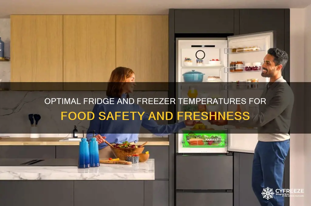 what is the best fridge and freezer temperature
