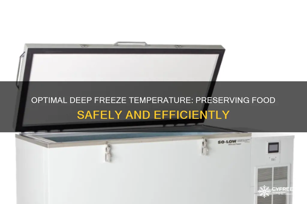 what is the best temperature for deep freeze