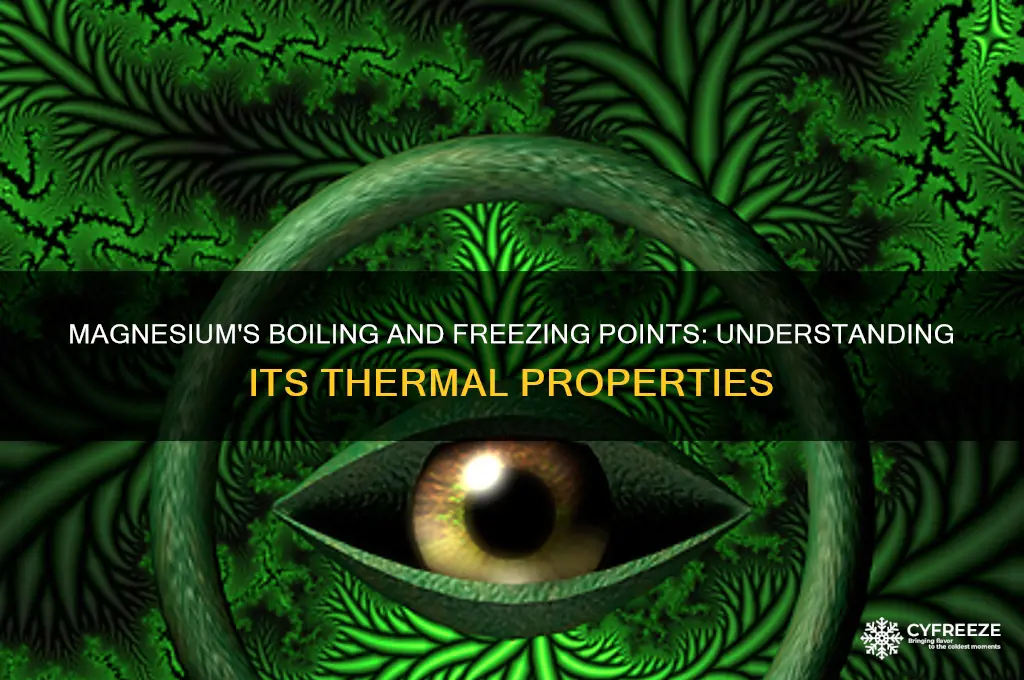 what is the boiling and freezing point of magnesium