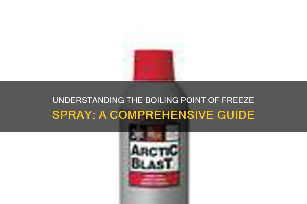 what is the boiling point of freeze spray