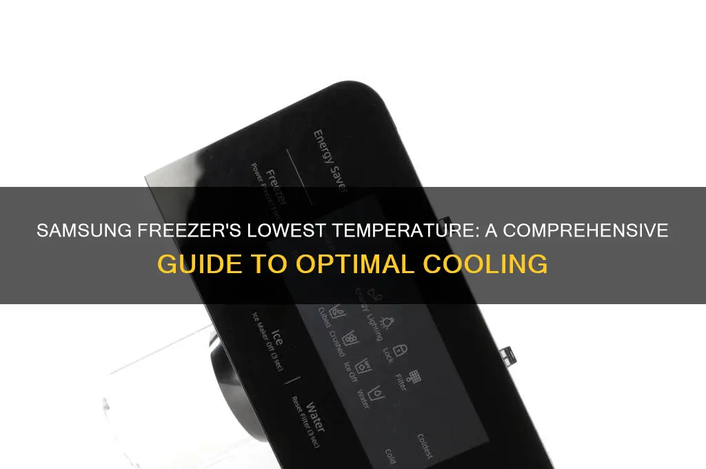 what is the coldest temperature in samsung refrigerator freezer