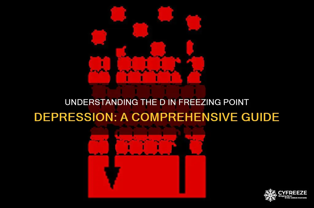 what is the d in the change of freezing point
