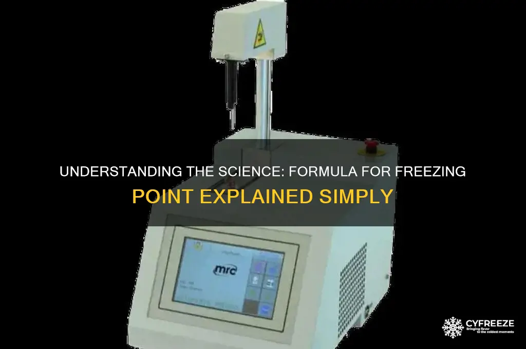 what is the formula for freezing point