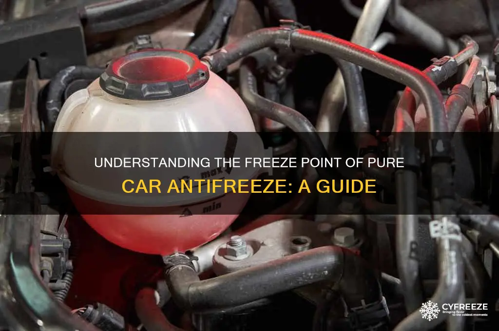 what is the freeze point of pure car antifreeze