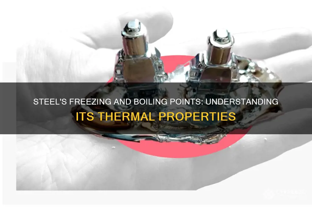what is the freezing and boiling point of steel