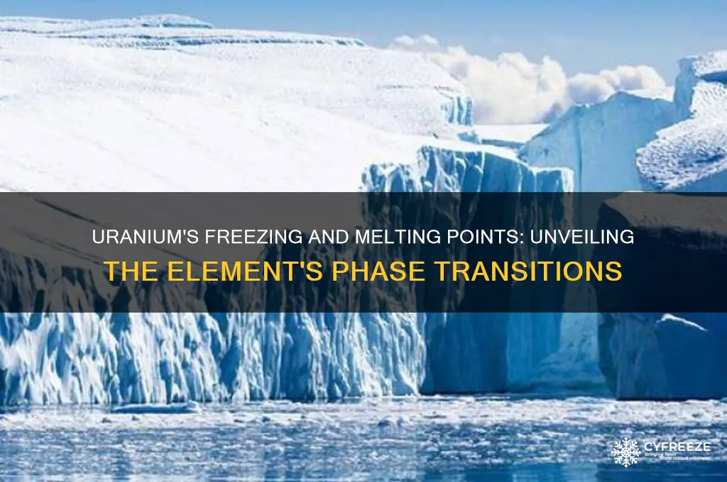 what is the freezing and melting point of uranium