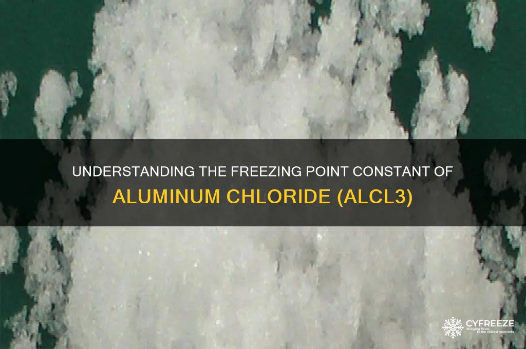 what is the freezing point constant of alcl3