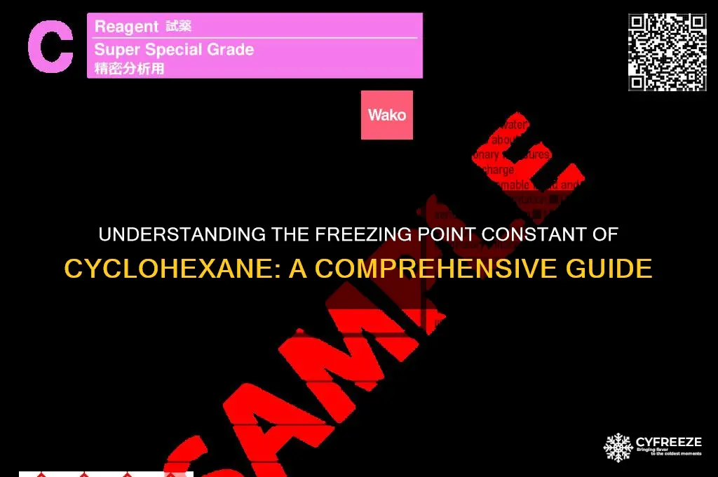 what is the freezing point constant of cyclohexane