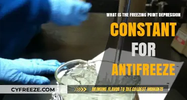 Understanding Antifreeze: Freezing Point Depression Constant Explained