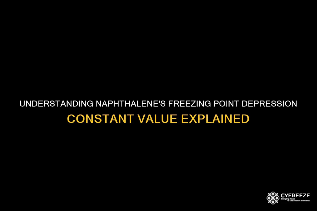 what is the freezing point depression contant vale of napthalene