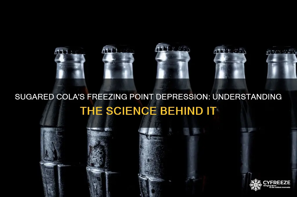 what is the freezing point depression for the sugared cola