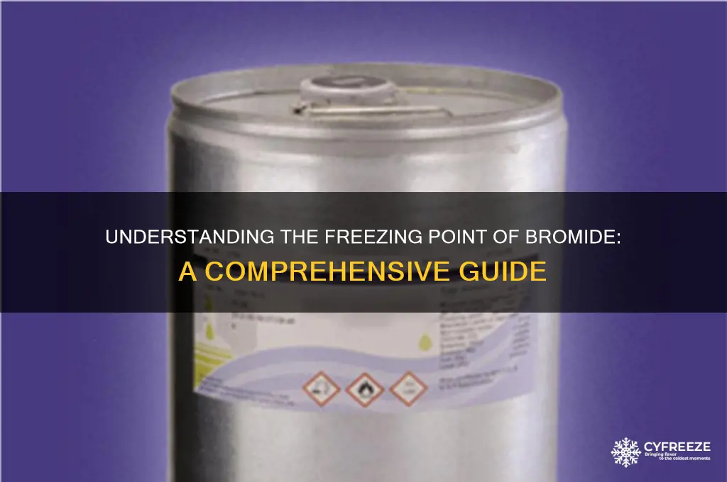 what is the freezing point for bromide
