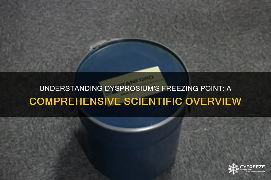 what is the freezing point for dysprosium