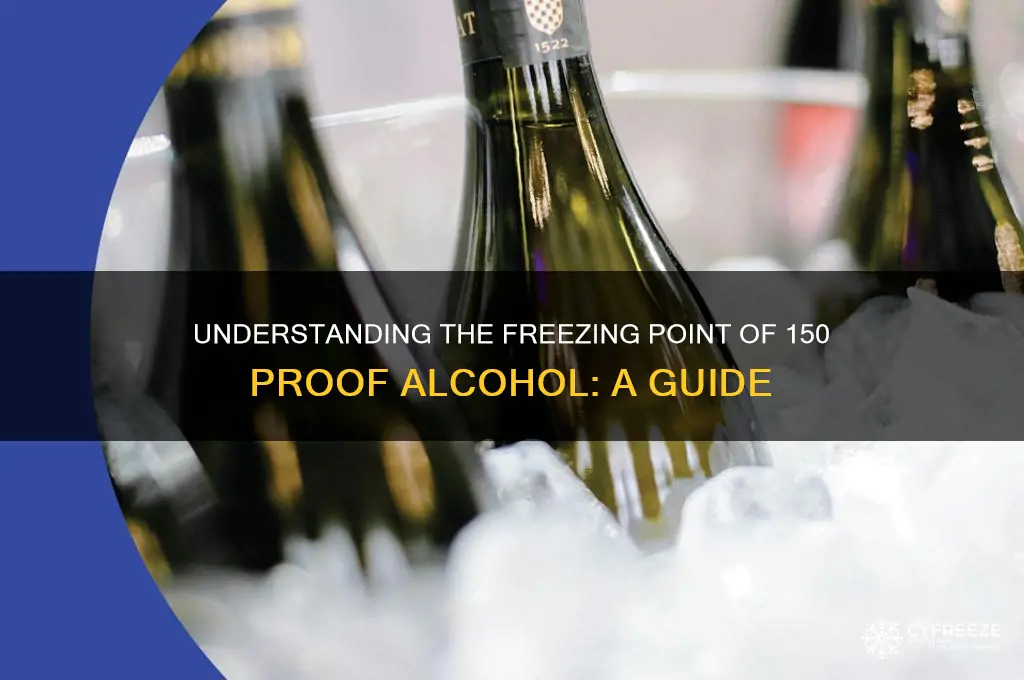 what is the freezing point of 150 proof