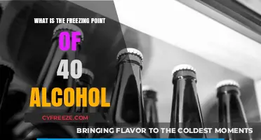 Understanding the Freezing Point of 40% Alcohol: A Comprehensive Guide