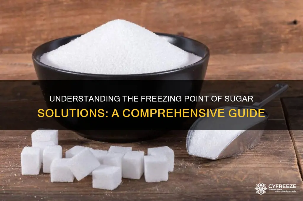 what is the freezing point of a sugar solution