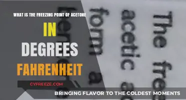 Acetone's Freezing Point: Understanding Its Temperature in Fahrenheit