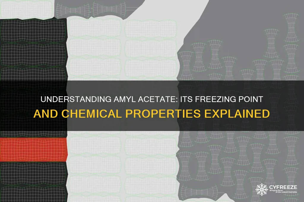 what is the freezing point of amyl acetate